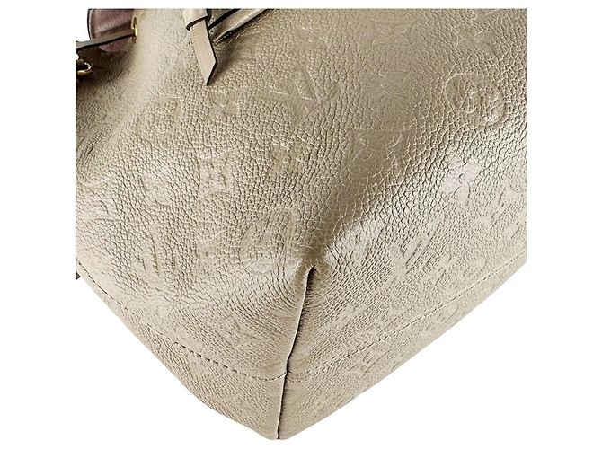 Zaino Louis Vuitton Monogram Empreinte Montsouris PM Grigio - vista 9