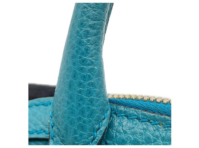 Borsa a mano in pelle Gucci Interlocking G 449661 Turchese - vista 10