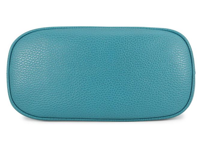 Borsa a mano in pelle Gucci Interlocking G 449661 Turchese - vista 3