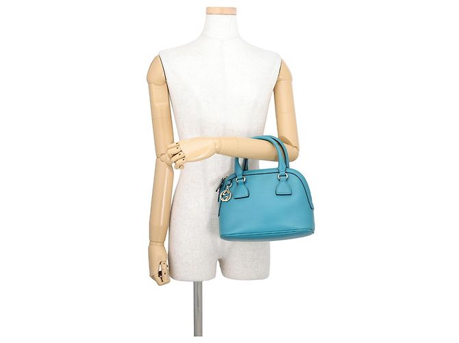 Borsa a mano in pelle Gucci Interlocking G 449661 Turchese - vista 4