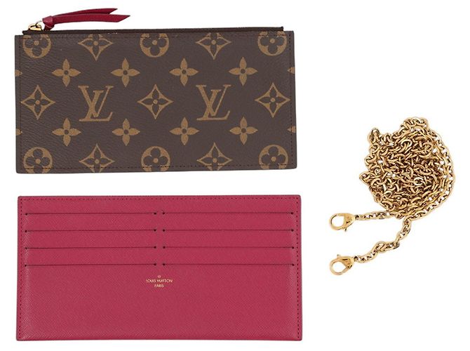 Pochette Louis Vuitton Monogram Felicie in Fuchsia Fuschia - vista 18