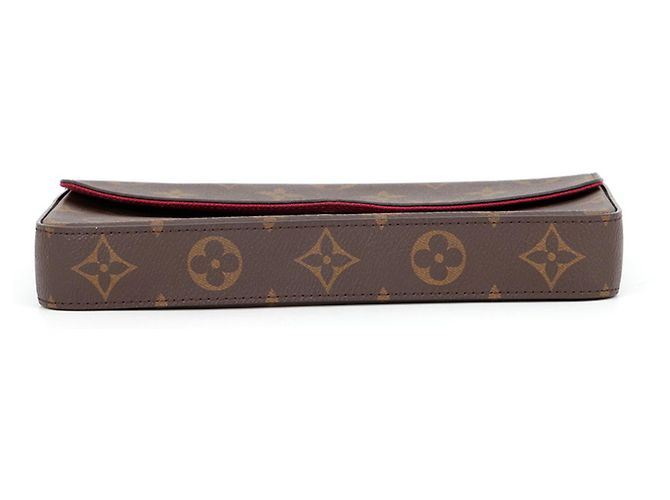 Pochette Louis Vuitton Monogram Felicie in Fuchsia Fuschia - vista 3