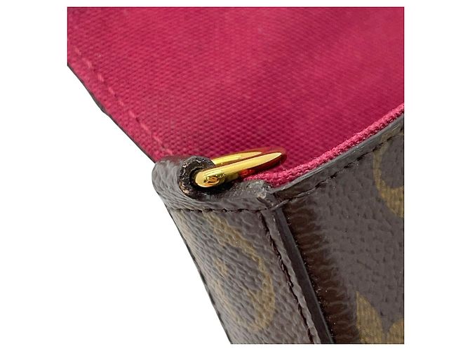Pochette Louis Vuitton Monogram Felicie in Fuchsia Fuschia - vista 9