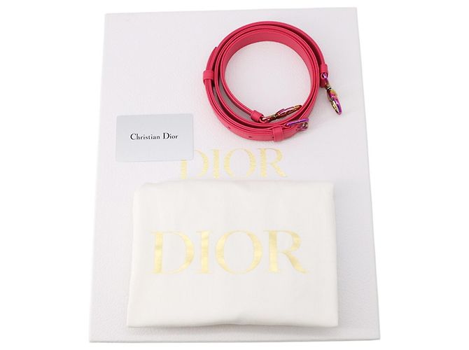Borsa Christian Dior Lady Cannage Small in pelle di agnello Rosa - vista 17