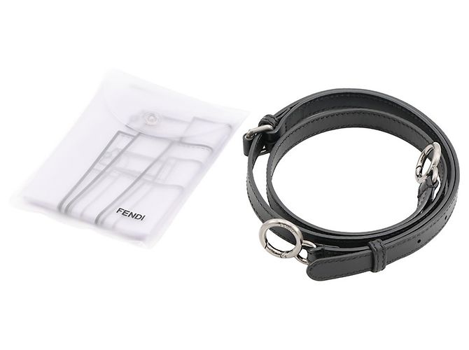 Fendi Peekaboo Regular Lederhandtasche Schwarz - Ansicht 17