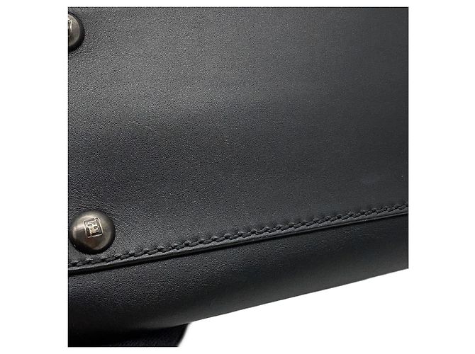 Fendi Peekaboo Regular Lederhandtasche Schwarz - Ansicht 7