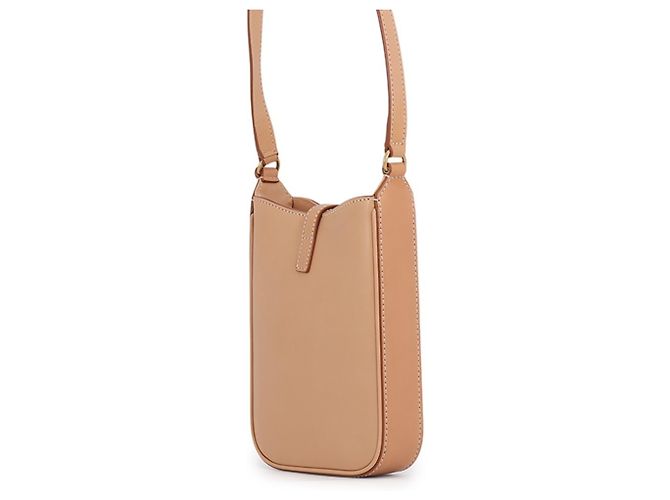 Borsa a tracolla mini verticale in pelle di vitello Yves Saint Laurent Beige - vista 2