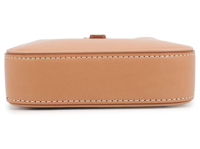 Borsa a tracolla mini verticale in pelle di vitello Yves Saint Laurent Beige - vista 3