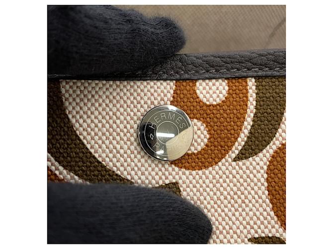Hermès Hermes Garden PM Tote Bag Beige Cream Caramel Damier ebene - view 8