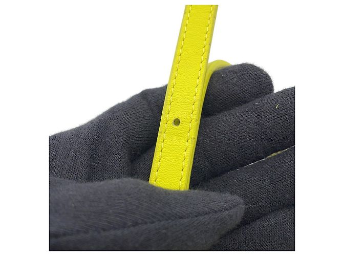 Céline Borsa a tracolla Celine Small Triomphe in pelle box Giallo - vista 12
