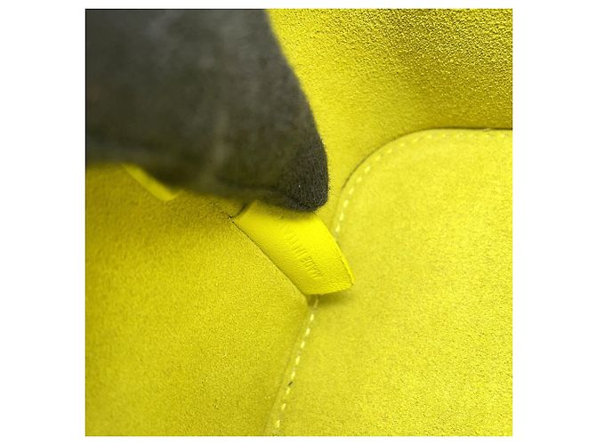 Céline Borsa a tracolla Celine Small Triomphe in pelle box Giallo - vista 14