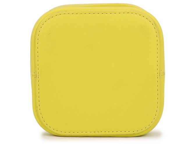 Céline Borsa a tracolla Celine Small Triomphe in pelle box Giallo - vista 3