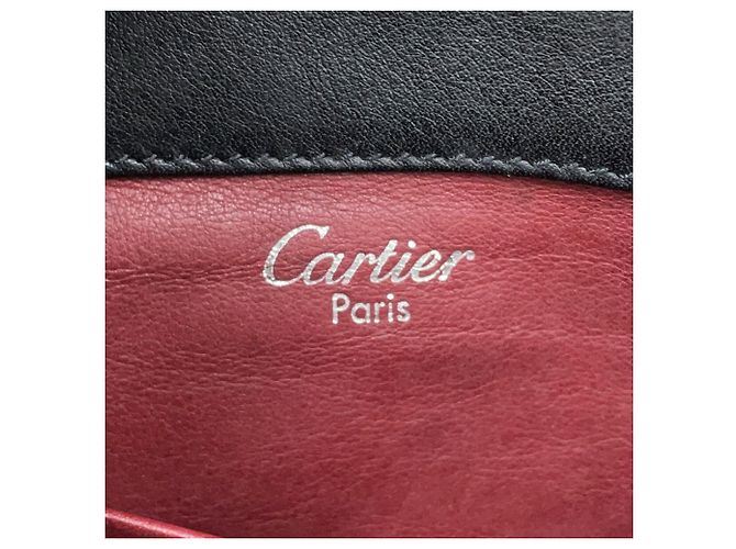Borsa a mano in pelle Cartier Trinity Nero - vista 16