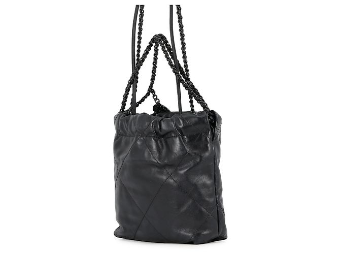 Borsa a mano Chanel CHANEL22 Mini Coco Mark Nero - vista 2