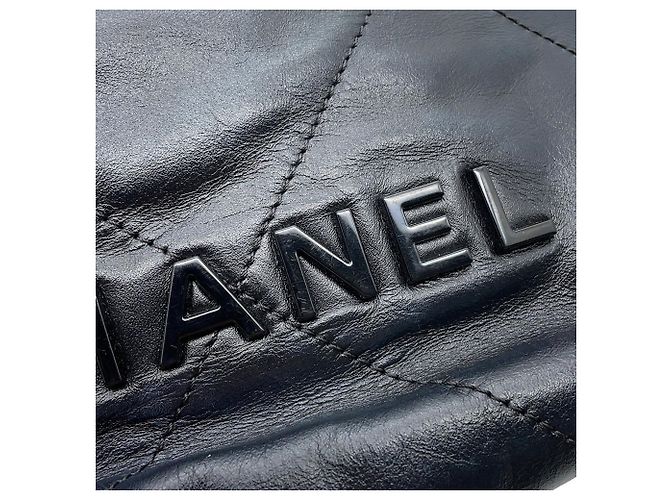 Borsa a mano Chanel CHANEL22 Mini Coco Mark Nero - vista 7