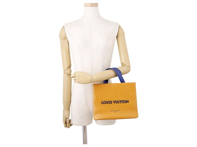 Louis Vuitton Saffron Leder Tote Bag Golden - Ansicht 4