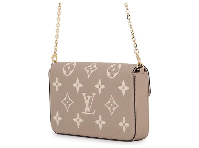 Portafoglio con catena Louis Vuitton Monogram Empreinte Grigio - vista 2