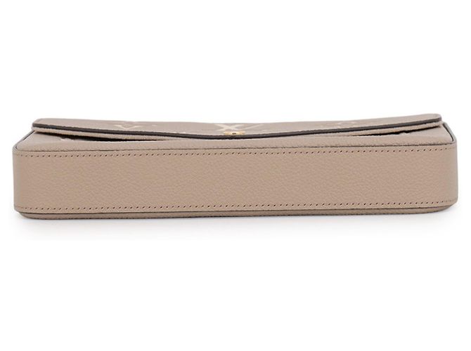 Portafoglio con catena Louis Vuitton Monogram Empreinte Grigio - vista 3