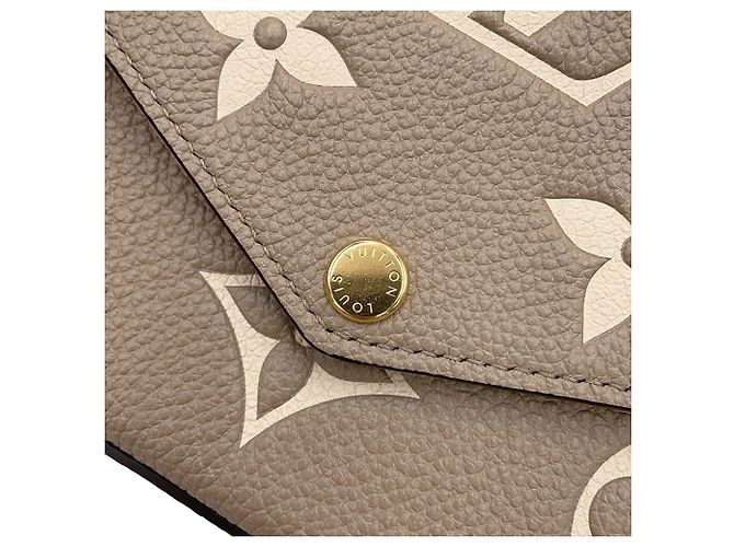 Portafoglio con catena Louis Vuitton Monogram Empreinte Grigio - vista 8