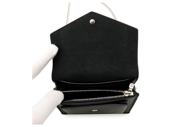 Borsa a tracolla con catena Louis Vuitton Pochette MyLockme Nero - vista 6