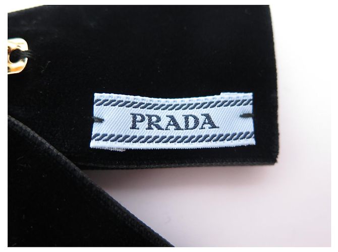 NUOVO PRADA 1IF154 FERMAGLIO PER CAPELLI FIOCCO IN VELLUTO NERO BARRETTE HAIR CLIP - vista 4
