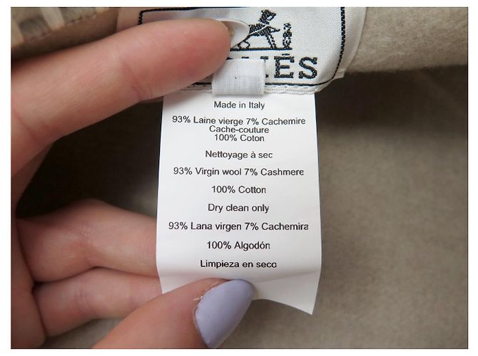 Hermès NUOVO CAPPELLO HERMES BERET SAINT HONORE POINT AVALON LANA CASHMERE T58 Beige - vista 9