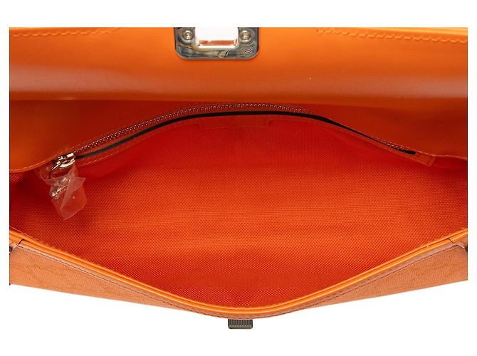 Bolso de hombro Small Gucci GG Canvas Luce Naranja - vista 7