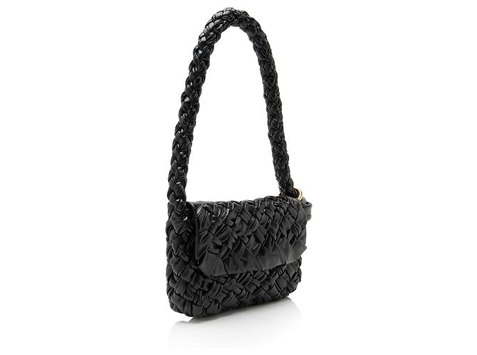 Borsa a tracolla Bottega Veneta Intreccio Kalimero Citta Small Nero - vista 2