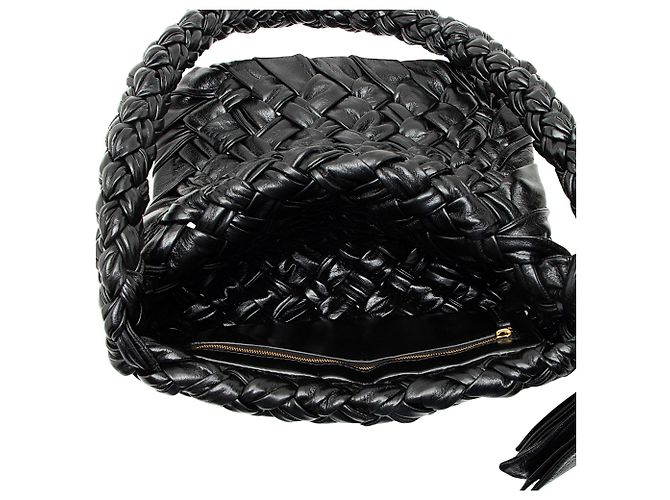 Borsa a tracolla Bottega Veneta Intreccio Kalimero Citta Small Nero - vista 6