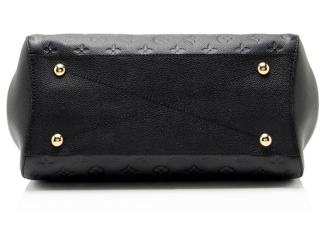 Borsa Satchel Louis Vuitton Monogram Empreinte Montaigne GM Nero - vista 4
