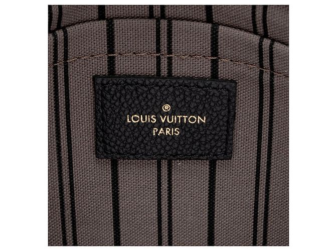 Borsa Satchel Louis Vuitton Monogram Empreinte Montaigne GM Nero - vista 8