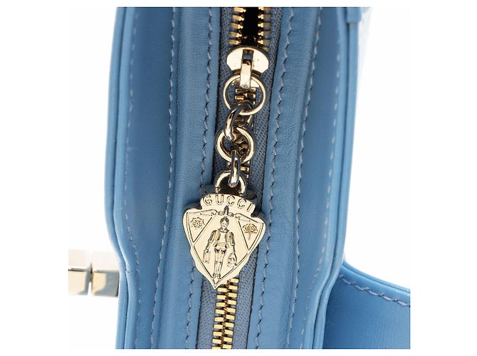 Borsa a tracolla Gucci GG Canvas Moon Side Blu - vista 10