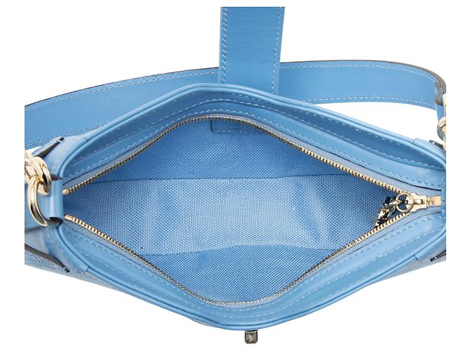Borsa a tracolla Gucci GG Canvas Moon Side Blu - vista 7