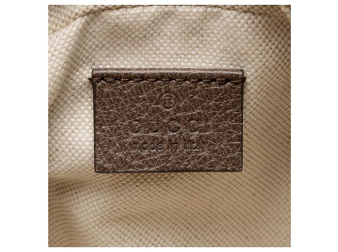 Borsa Mini Basketball Gucci GG Supreme Ophidia Marrone Beige - vista 8