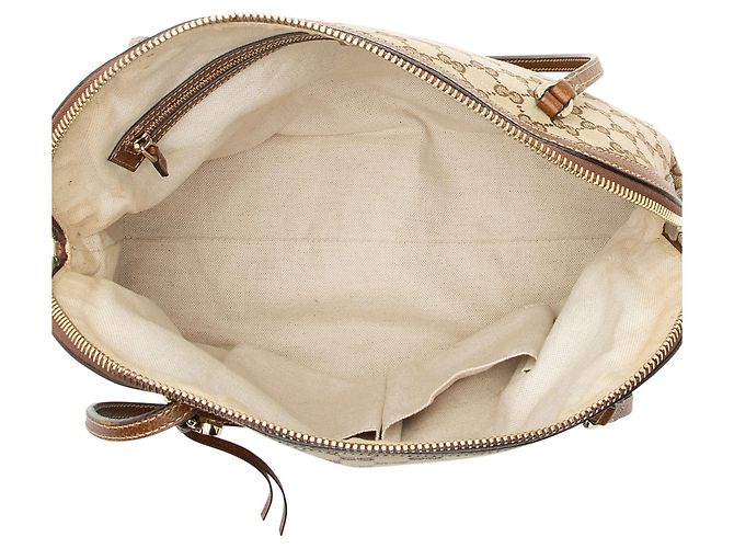 Borsa a tracolla piccola Gucci GG Canvas Bree Marrone Beige - vista 7