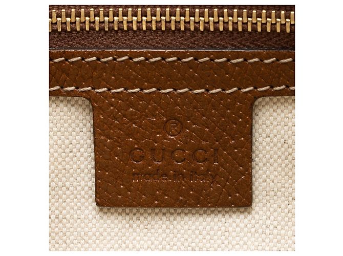 Borsa a tracolla piccola Gucci GG Canvas Bree Marrone Beige - vista 8