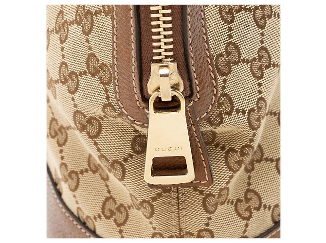 Borsa a tracolla piccola Gucci GG Canvas Bree Marrone Beige - vista 9