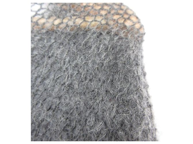 Autre Marque ETRE TOKYO Volume Sleeve Mohair Pullover Castaño Gris antracita - vista 3