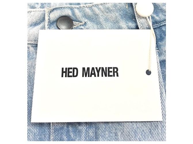 Autre Marque Hed Mayner PLEATED DENIM PANTS
Pantalones de denim de algodón Azul - vista 4
