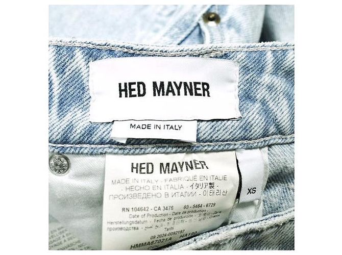 Autre Marque Hed Mayner PLEATED DENIM PANTS
Pantalones de denim de algodón Azul - vista 5
