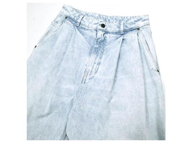 Autre Marque Hed Mayner PLEATED DENIM PANTS
Pantalones de denim de algodón Azul - vista 6