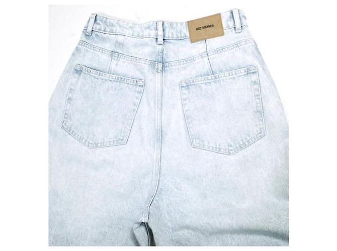 Autre Marque Hed Mayner PLEATED DENIM PANTS
Pantalones de denim de algodón Azul - vista 8