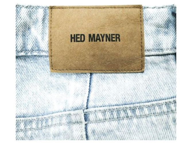 Autre Marque Hed Mayner PLEATED DENIM PANTS
Pantalones de denim de algodón Azul - vista 9