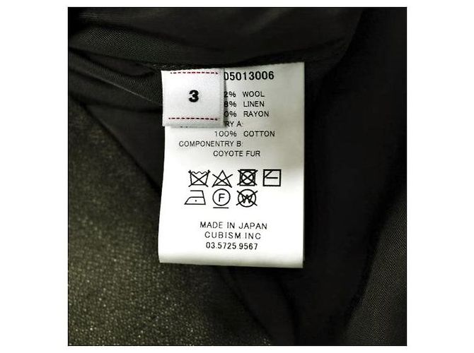 Autre Marque visvim SIX-FIVE FISHTAIL PARKA Parka Fishtail de lana y lino Verde Verde oliva - vista 12