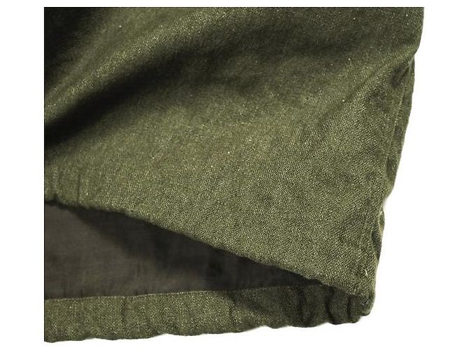 Autre Marque visvim SIX-FIVE FISHTAIL PARKA Parka Fishtail de lana y lino Verde Verde oliva - vista 9