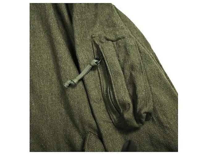Autre Marque visvim SIX-FIVE FISHTAIL PARKA Parka Fishtail de lana y lino Verde Verde oliva - vista 7