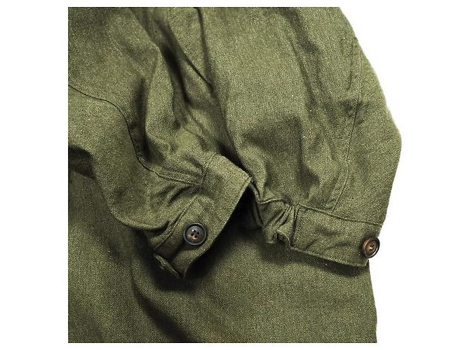 Autre Marque visvim SIX-FIVE FISHTAIL PARKA Parka Fishtail de lana y lino Verde Verde oliva - vista 8