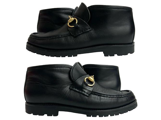 Stivali in pelle Gucci Nero - vista 2