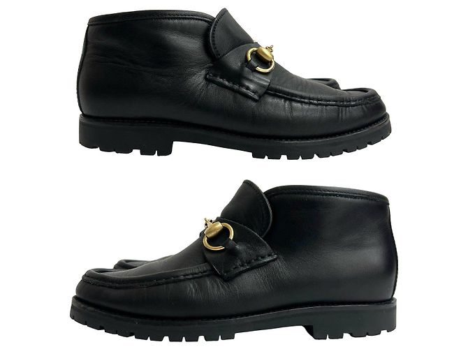 Stivali in pelle Gucci Nero - vista 3