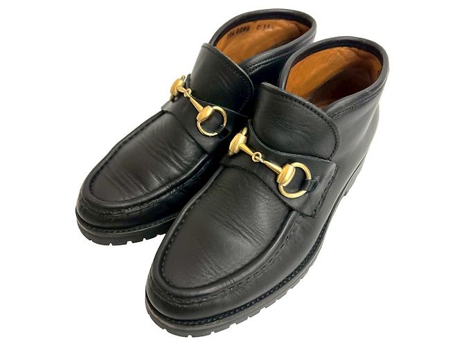 Stivali in pelle Gucci Nero - vista 4